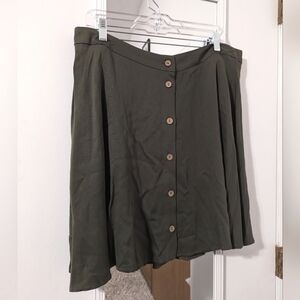 Maurices Olive green skirt Size XL